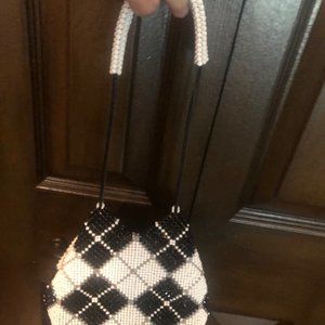 Swarovski hand tied crystal evening bag